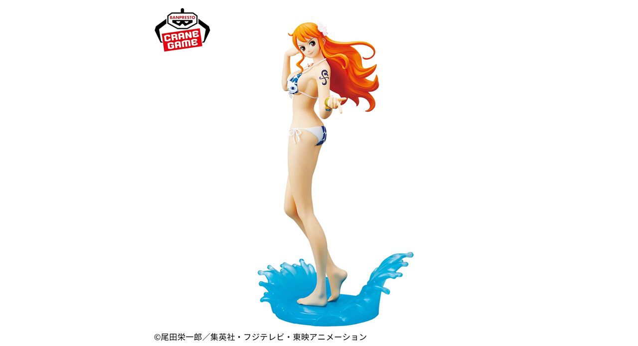 ワンピース』ナミのグラマラスな美ボディを水着で堪能。エフェクト付き 