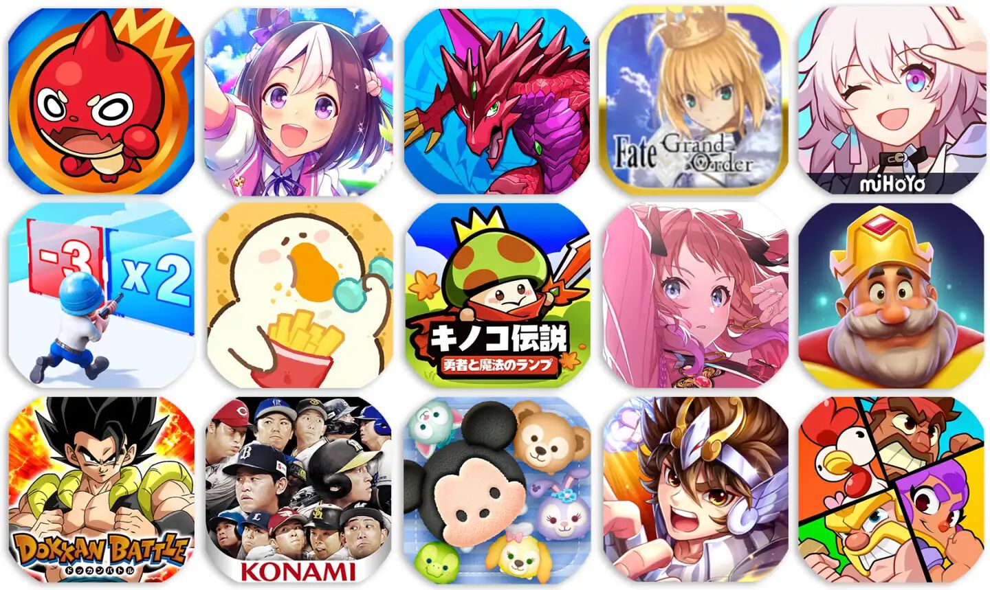 2024年上半期日本のモバイルゲーム収益トップ3は『モンスト』『ウマ娘』『パズドラ』に。国内パブリッシャーのロングヒットタイトルが大きな収益を獲得