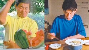 映画『GAME KING 高橋名人VS毛利名人 激突！大決戦』が公開された日。高橋名人は連打でスイカを破壊し、毛利名人は屋上でトランプタワーを組み立てる【今日は何の日？】