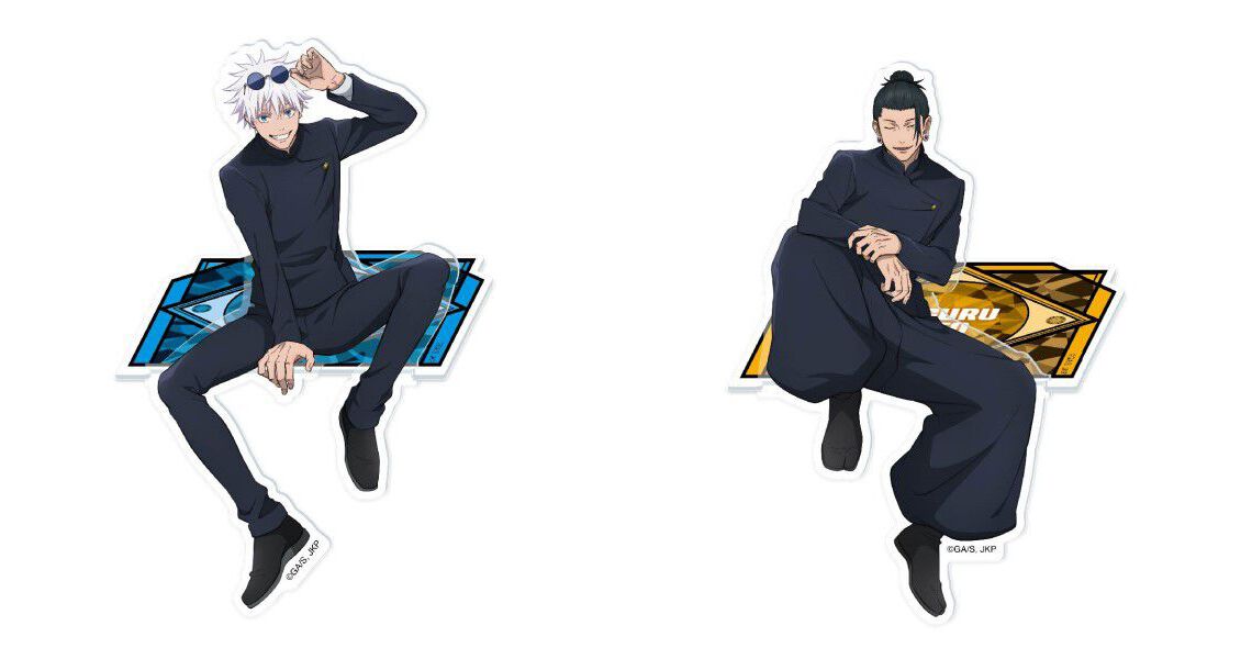 アニメ『呪術廻戦』懐玉・玉折より、五条悟＆夏油傑の“座れるアクリル 