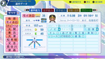 『パワプロ2024』福岡ソフトバンクホークス選手能力一覧