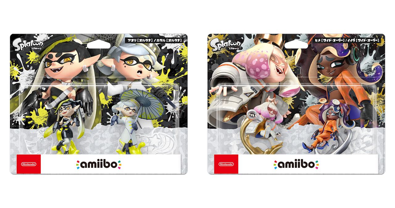 スプラ3』仕様のシオカラーズ＆テンタクルズのamiiboセットが予約受付 