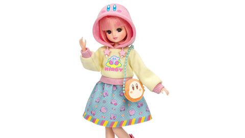『星のカービィ』とリカちゃんのコラボ人形が予約開始。カービィ尽くしのにぎやかドレスやピンクヘアがかわいい。ワドルディのミニバッグがアクセントに