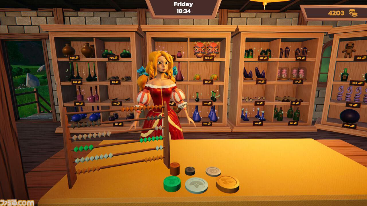 錬金術ショップシミュレーター『Alchemist Shop Simulator』の体験版が配信開始。ポーションやエリクサーを作って売って店舗経営