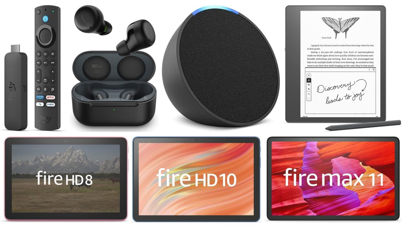 【Amazonスマイルセール】Fire TV Stick 4K Maxが30%オフ、Fire Max 11 タブレットが20%オフ、Echo Budsが54%オフなどAmazonデバイスがお買い得