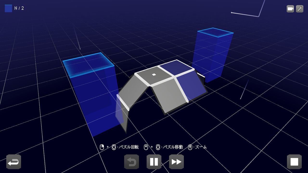立方体展開パズル『siX Planes』発売中。空間把握能力を試す全160問。パズルを自作&共有することも可能