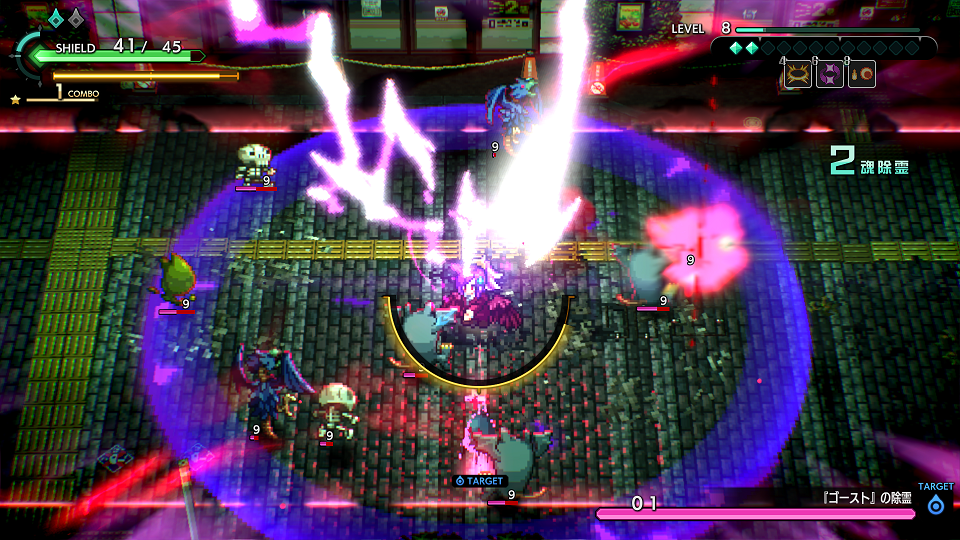 『宵祓い探偵ミアズマブレイカー』2025年1月16日に発売。襲い来る悪霊たちを一網打尽にする全方位アクションシューティング。美しいピクセルアートにも注目。TGS2024で試遊可能