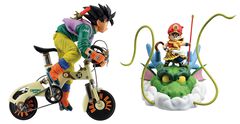 『ドラゴンボール』新作一番くじが本日（9/21）発売。34巻表紙の自転車に乗る悟空、アニメEDの龍の頭に乗る孫悟飯（幼年期）を立体化したフィギュアはファン必見