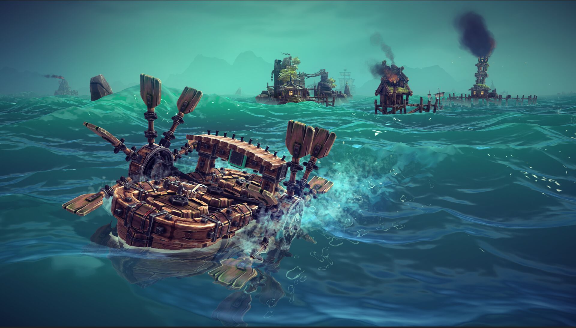 トンデモ兵器作りゲーム『Besiege』に“海”が追加。大型DLCは水の世界でドンパチ。5月24日にリリース
