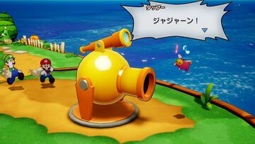 『マリオ＆ルイージRPG　ブラザーシップ！』拠点となる“船島”の見どころが公開。便利な大砲移動やウワサ話好きのおばちゃんも登場