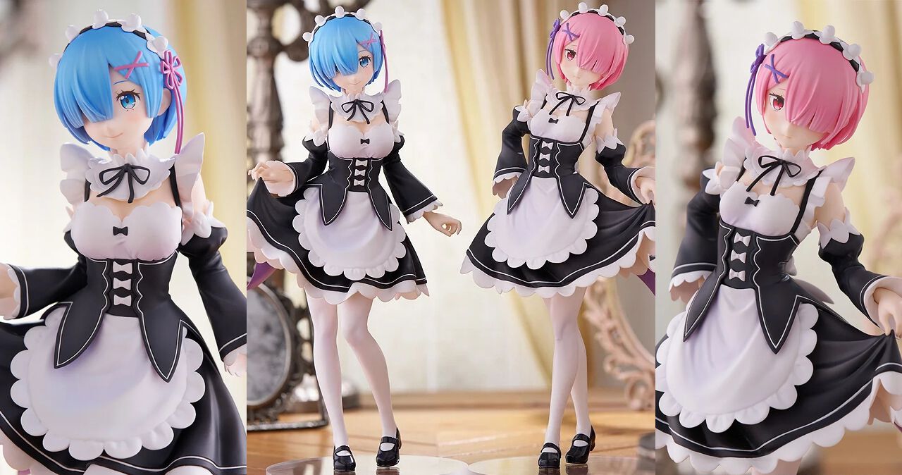 リゼロ』レム＆ラムがPOP UP PARADE《L size》でフィギュア化。対象的 