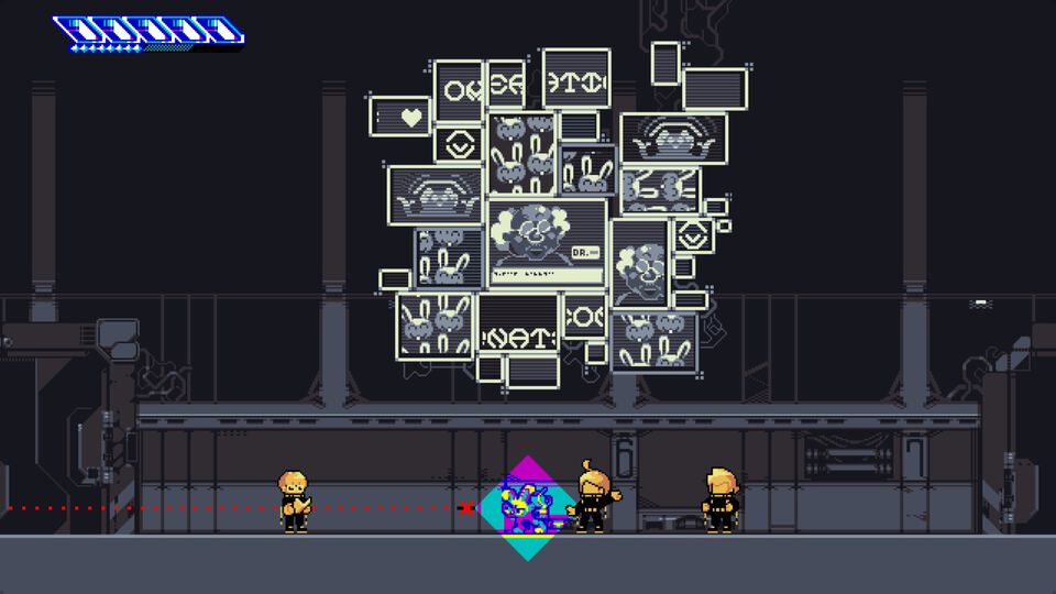 ウサギが人類に復讐するアクション『テレビット』2024年に発売。テレポートアクションを駆使して地下研究所からの脱出を目指す。“東京ゲームダンジョン5”と“PlayX4”にて試遊出展