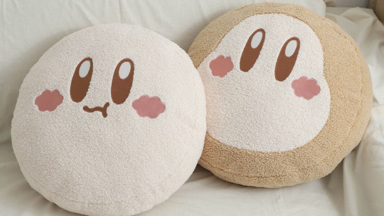 カービィとワドルディがあったかもこもこなクッションに。落ち着いた色合いのお部屋グッズが本日(11/8)発売【カービィカフェ】
