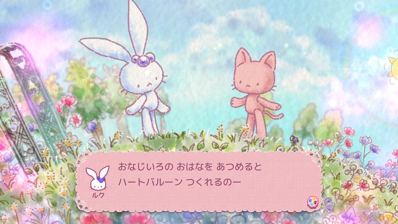 『ルクちゃんのハートバルーン』Steam版が発売。ウサギとネコの冒険を絵本のように描くかわいくファンシーなパズルゲーム