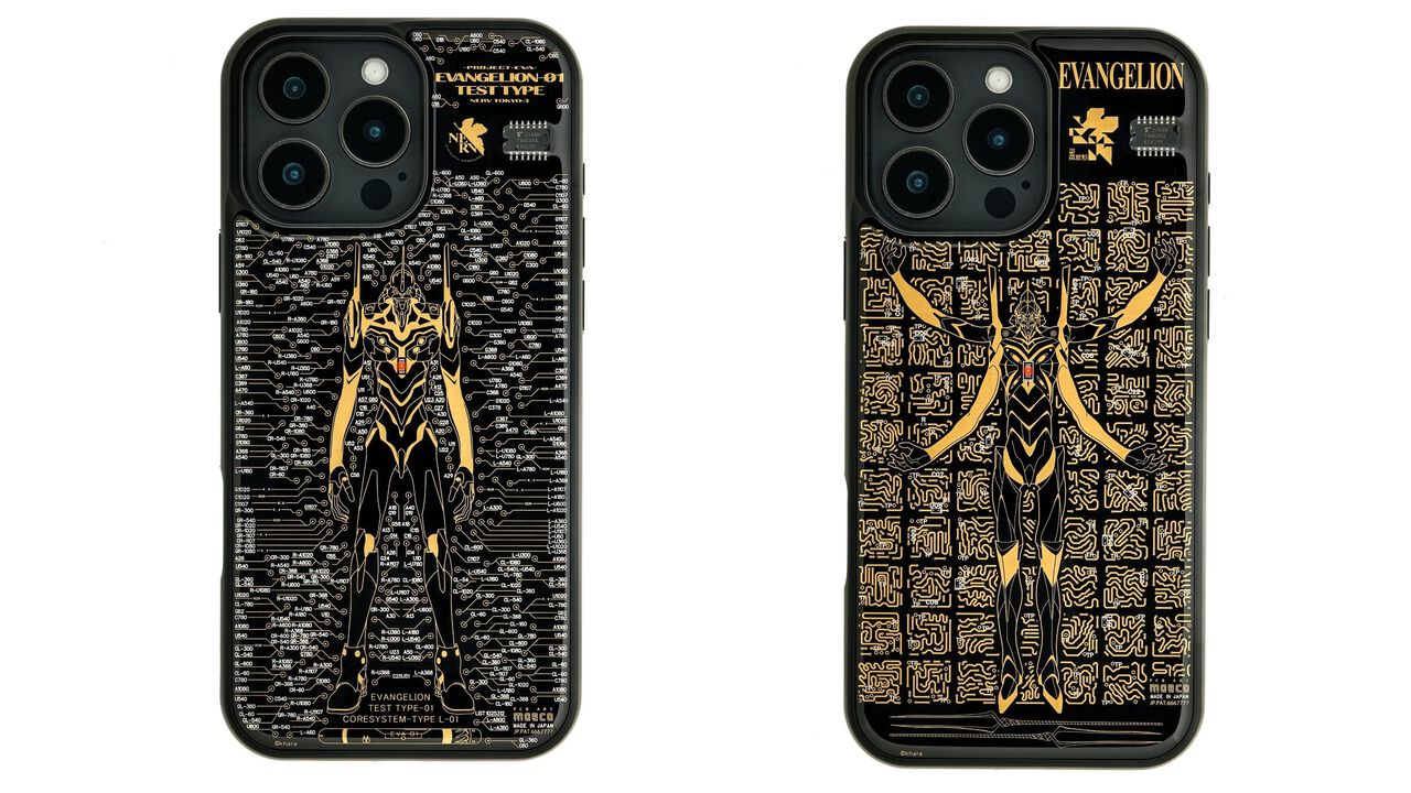 【エヴァ】初号機や13号機が光るiPhone 16用ケースが発売。基板の配線パターンで緻密にデザイン