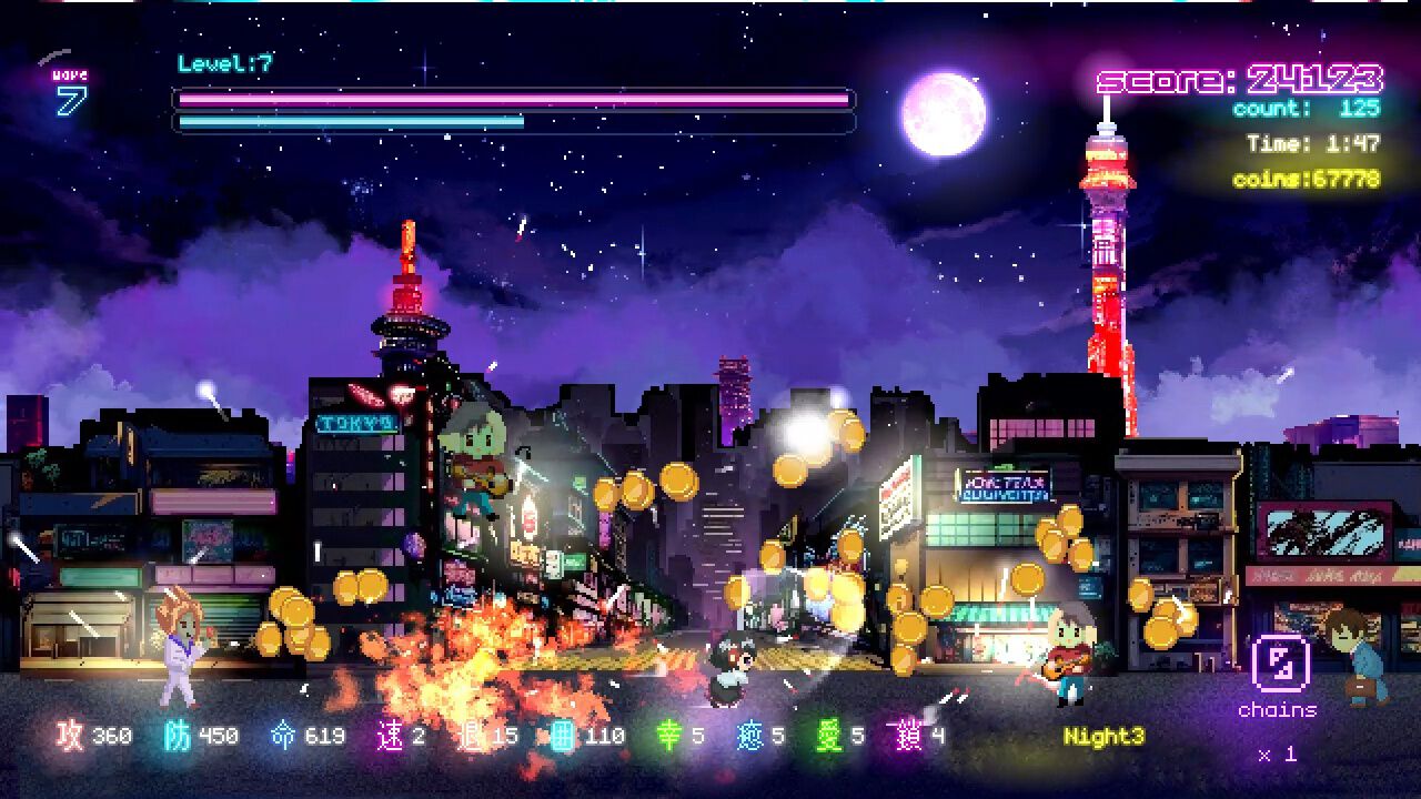 『Tokyo Waning Moon』左右のゾンビを斬って斬って斬りまくるハイスピードアクション。本日(11/26)Steam版が配信開始【12/9まで10%オフ】