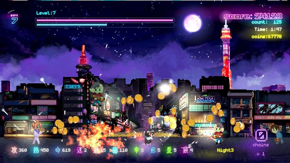 『Tokyo Waning Moon』左右のゾンビを斬って斬って斬りまくるハイスピードアクション。本日（11/26）Steam版が配信開始【12/9まで10%オフ】