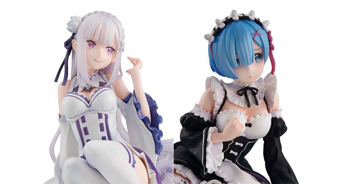 リゼロ』のレム＆エミリアが手のひらサイズのフィギュア《Melty