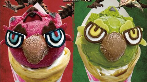 【モンハン】リオレウスとリオレイアがクレープ化!?　アイルーのクレープ屋さんで12月1日に発売