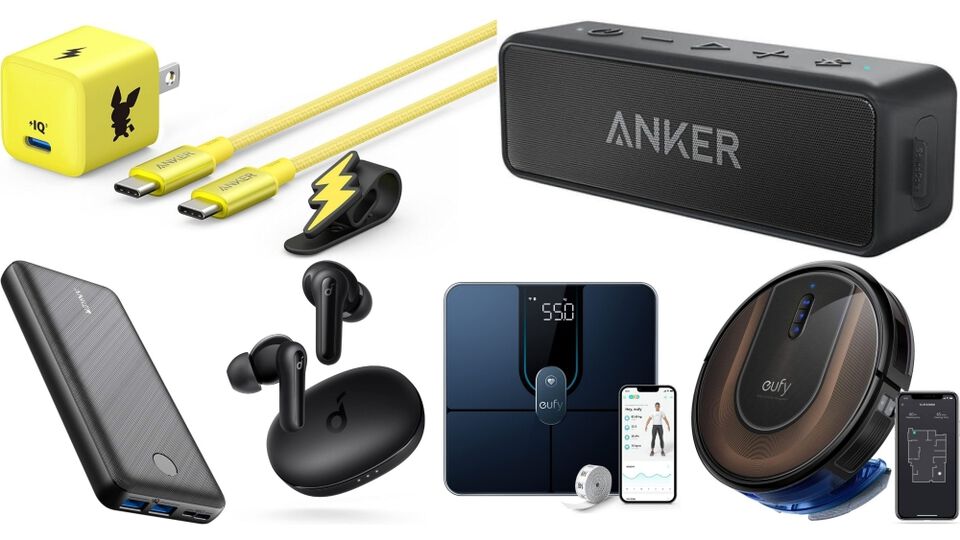 AmazonブラックフライデーでAnkerが安い。ピチュー充電器が25％オフ、20000mAhモバイルバッテリーが30％オフ、ロボット掃除機が43％オフ