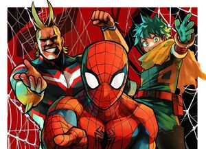 『ヒロアカ』最終42巻が本日（12/4）発売。堀越耕平が描くスパイダーマンとデク＆オールマイトが“マーベル・コミック”公式トップページに掲載