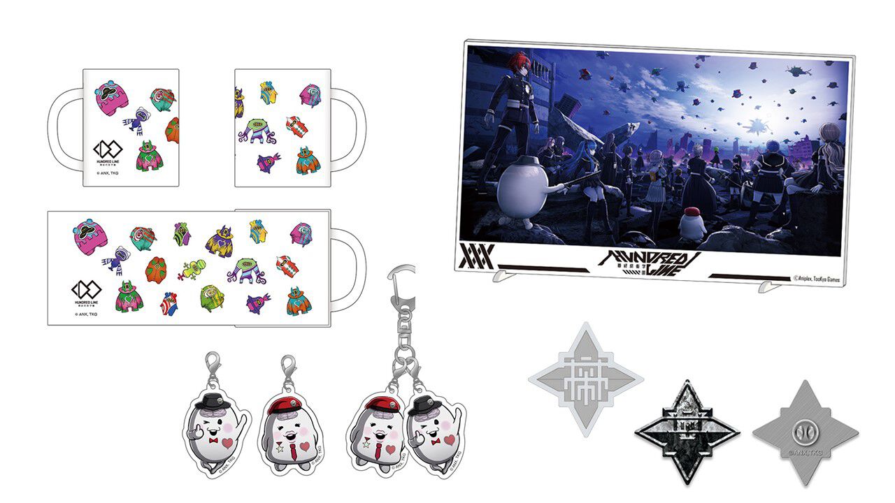 『ハンドレッドライン』ファミ通DXパックの全グッズのデザインが公開。かわいいデザインのマグカップ、SIREIとNIGOUのアクリルチャームなどが付属