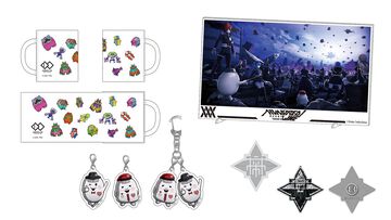 『ハンドレッドライン』ファミ通DXパックの全グッズのデザインが公開。かわいいデザインのマグカップ、SIREIとNIGOUのアクリルチャームなどが付属