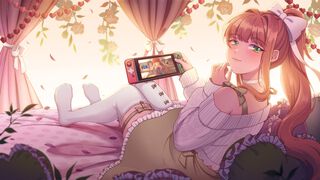 【DDLC】『ドキドキ文芸部！』全プラットフォームで3000万人がプレイ。記念イラストではモニカがモニカのあのシーンを遊ぶ【Just Monika.】