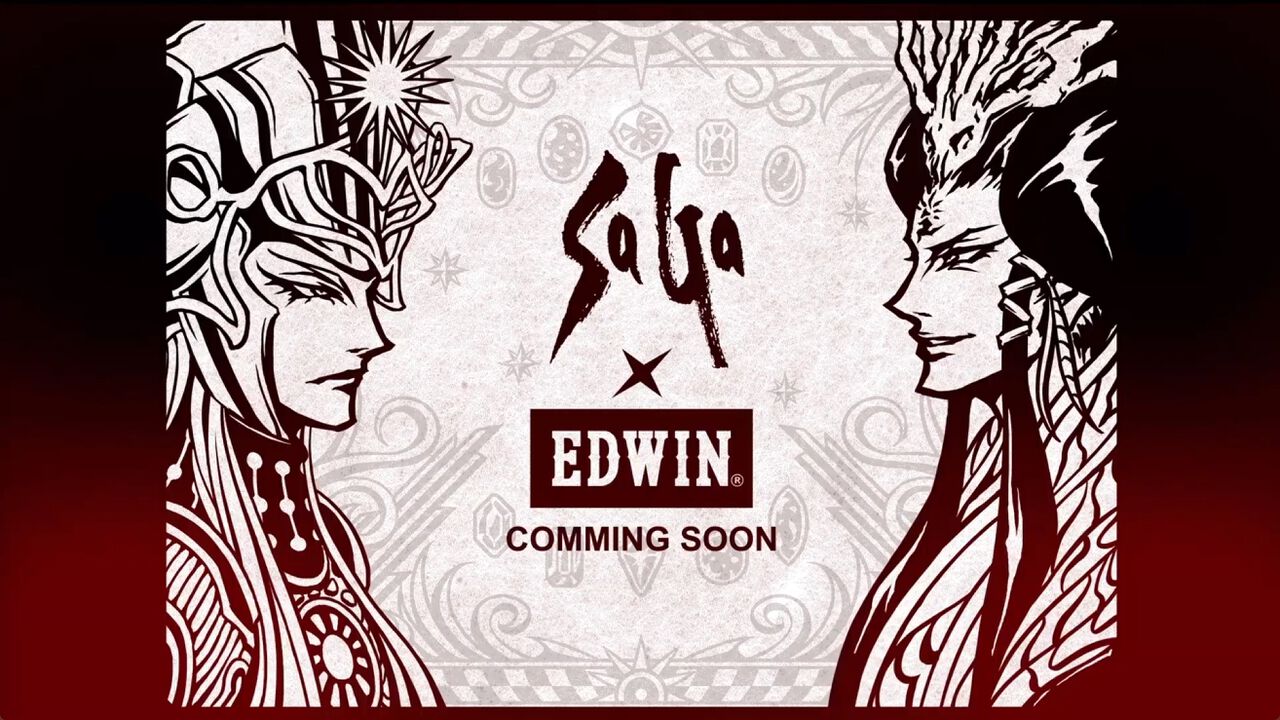 EDWINと『サガ』シリーズのコラボが決定。エロールとサルーインが描かれたコラボビジュアル公開、詳細は来年から徐々に発表予定