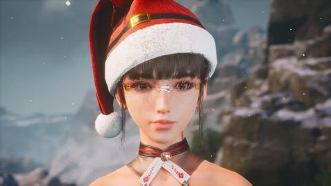 『ステラーブレイド』イヴのサンタドレスが追加。12/17のアップデートでクリスマスのミニゲームや新たなコスメティックが登場【Stellar Blade】