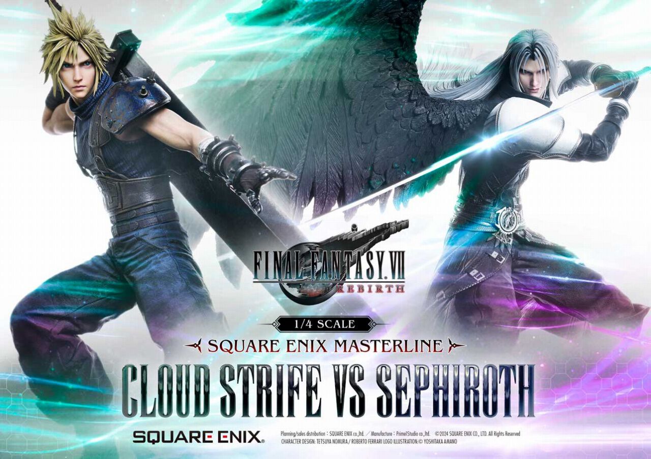 FF7リバース』クラウドとセフィロスの高級フィギュアが発売決定