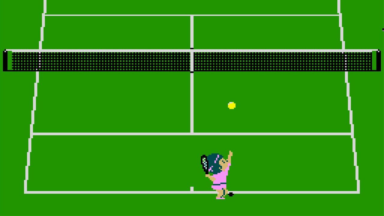【アケアカ】『VS.ファミリーテニス』が1月9日に配信。異なるスピード、高さのショットを打ち分けて勝利を目指すテニスゲーム。16人の個性豊かなキャラクターが選択可能