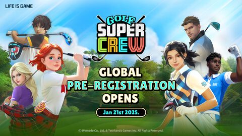 【事前登録】大会を通じてトークンを獲得できる新作ブロックチェーンゴルフゲーム『Golf Super Crew』“WEMIX PLAY”にて配信予定