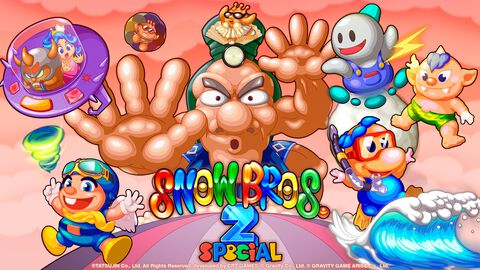 『スノーブラザーズ2 スペシャル』名作アーケードアクションのリメイク版が4月10日発売。多彩な追加要素や最大4人によるオンラインマルチプレイが楽しめる