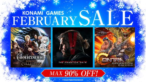 『魂斗羅 オペレーション ガルガ』と『メタルギア』シリーズが40%オフ、『悪魔城ドラキュラ アニバーサリーコレクション』80%オフなどコナミタイトルが最大90％オフ。Steam Februaryセールが開催中