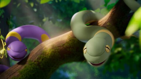 『ポケモン』アーボ主役のショートアニメ公開。2025年巳年に合わせて。色違いのアーボと仲良くしていると……