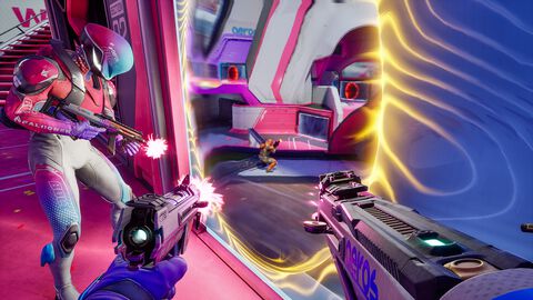 ワープポータルを駆使して戦うチーム対戦FPSの続編『Splitgate 2』は最大24人プレイの三つ巴戦もフィーチャー。2月末よりオープンαテストを実施へ