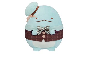 『すみっコぐらし』一番くじが本日（2/14）発売。チョコレートフェア衣装のとかげぬいぐるみがキュート。チョコレートファウンテンも賞品に