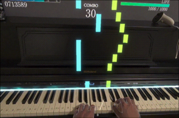 『Sigure』現実のピアノにノーツを表示させるVRゲームが配信開始。楽譜が読めなくても気軽にピアノ演奏が楽しめるように