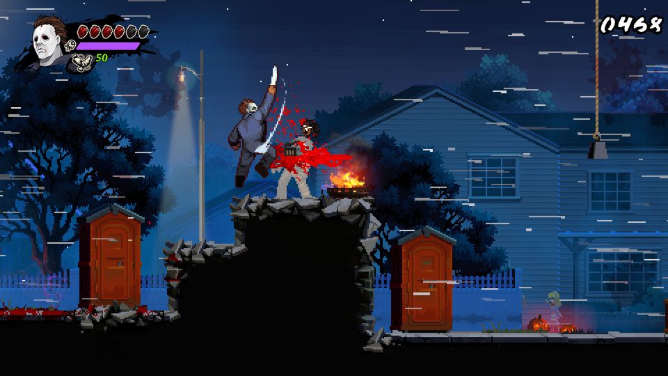 Switch版『レトロレルムズ: ハロウィン』『死霊のはらわた リターンズ』本日（2/20）発売。16bit風な殺人鬼マイケルが大暴れ