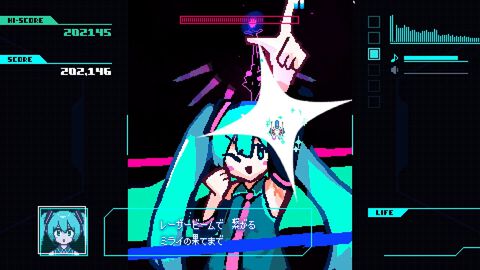 『Q-SIDE（キューサイド）』初音ミクの楽曲とシンクロする短編シューティングゲームが無料公開中