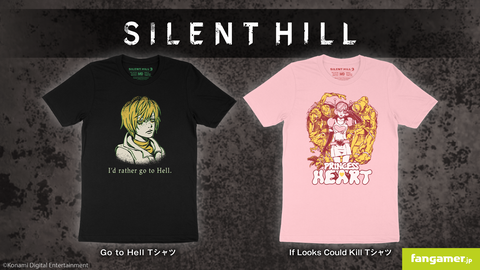 『サイレントヒル3』主人公ヘザーがあしらわれたTシャツが本日（4/25）より販売開始。黒とピンクのクールなデザイン2種が展開