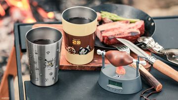 『モンハン』肉焼きタイマー＆タンブラー付きムック本が5月上旬よりファミマにて再販。おなじみのメロディとボイスが流れて肉も回せる