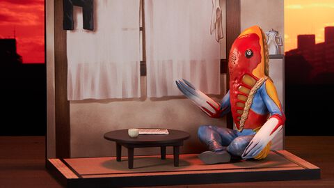『ウルトラマン』一番くじ“怪獣超大全”のB賞は茶の間に座る“メトロン星人”のジオラマフィギュア。本日（3/19）17時よりオンライン限定で販売