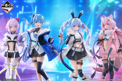 【ホロライブ】“サイバーパンクスタイル”な一番くじが本日（3/21）発売。猫又おかゆ・星街すいせい・兎田ぺこら・博衣こよりがフィギュア化