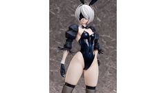 『ニーア オートマタ Ver1.1a』バニー姿の2Bがフィギュアに。堂々とした立ち姿、魅惑の脚に目を奪われる。ゴーグルなしVer.の顔パーツも付属