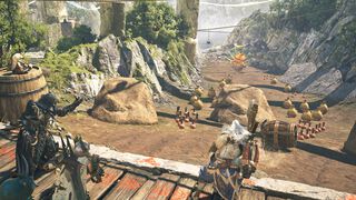 『モンハンワイルズ』大集会所が実装。ハンターどうしの交流の場ではミニゲームや歌姫のパフォーマンスを見ることも【モンスターハンターワイルズ ショーケース】
