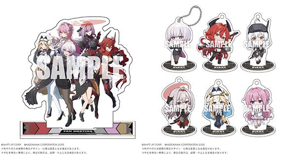 NIKKE』ゴッデス部隊の描き下ろしイラストを使用したアクスタやカード
