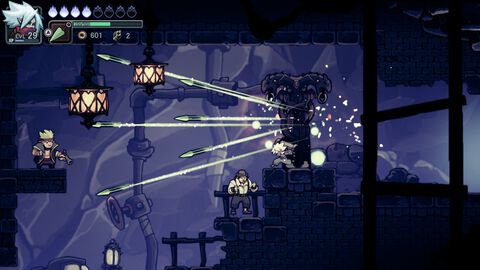 『トワイライトモンク』Switch/Steamにて配信開始。手書きの美しい世界で大きな石柱を使って戦うダンジョン探索型2.5DアクションRPG