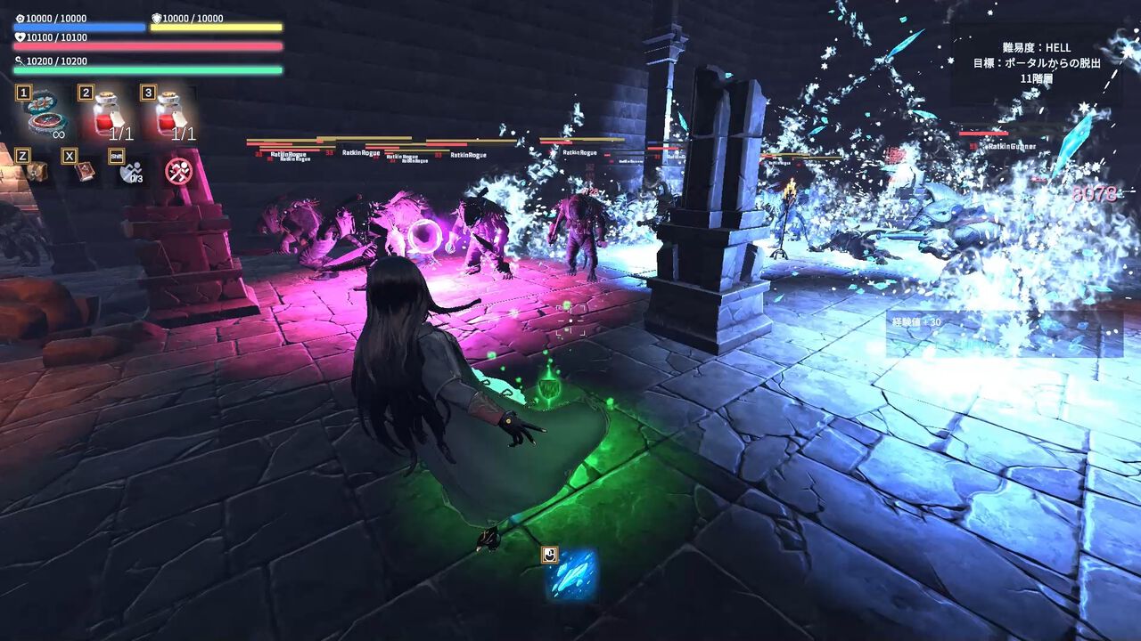『Spell Fragments』オリジナルの最強魔法でダンジョン攻略に挑むローグライクTPS。クラファンの目標金額400%を達成